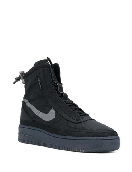 airforce 1 shell trainers black rubber0